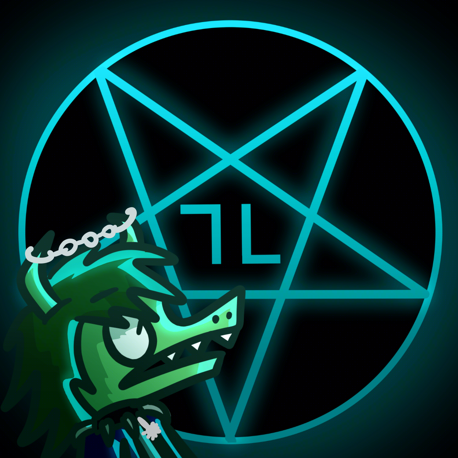 The Grimy Geburtstag pentagram logo